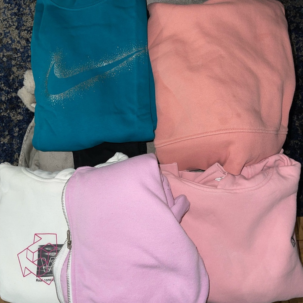 Nike Teal Sweatshirt and Assorted Hoodies